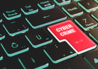 Cyber crime toetsenbord